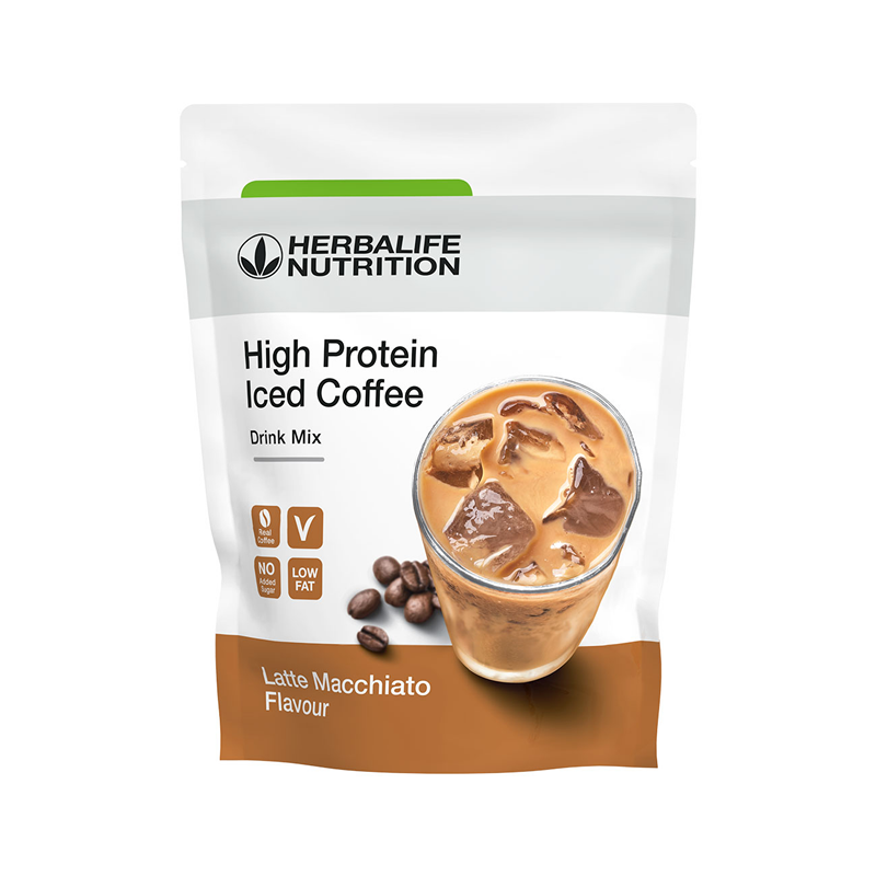 Mélange pour Café Frappé Protéiné Latte Macchiato 308 g - Cuillère incluse!
